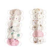 Khẩu trang vải muslin cho bé nhiều màu sắc mềm mại kháng khuẩn